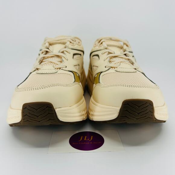 Hoka One One Men's Clifton L Athletics Leather Sneakers Vanilla/Wheat Size 11 - Picture 2 of 11